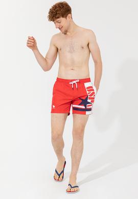 Erkek Kırmızı Deniz Şortu - 50246145004