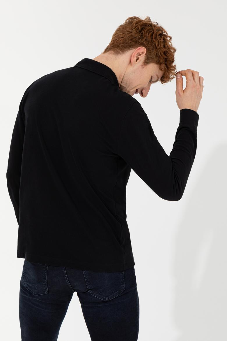 Erkek Siyah Basic Sweatshirt - 50257229031