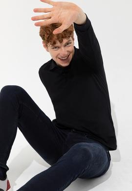 Erkek Siyah Basic Sweatshirt - 50257229031