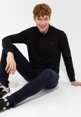 Erkek Siyah Basic Sweatshirt - 50257229031