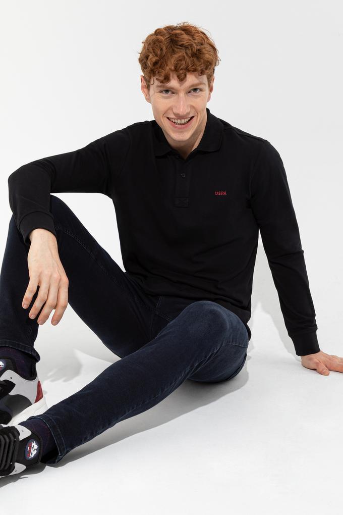 Erkek Siyah Basic Sweatshirt