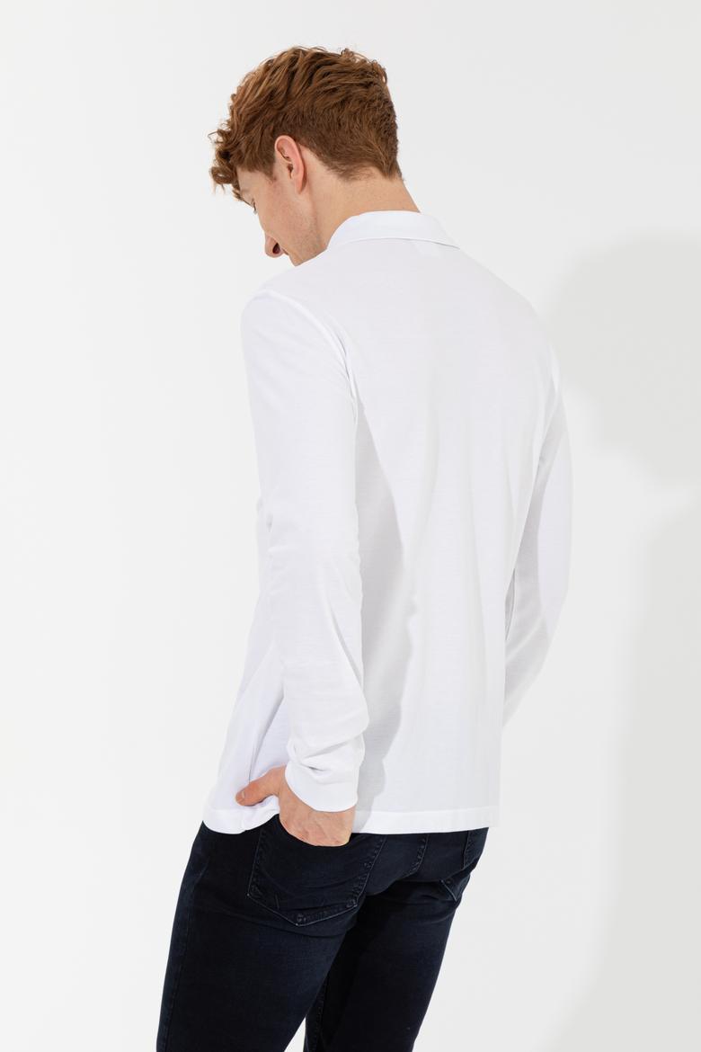 Erkek Beyaz Basic Sweatshirt - 50257229001