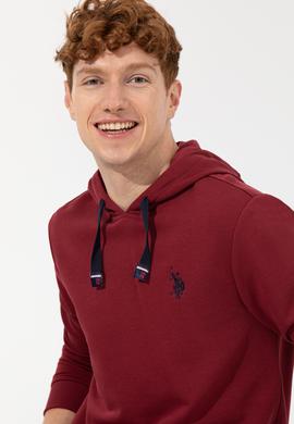 Erkek Vişne Kapüşonlu Sweatshirt - 50257481009