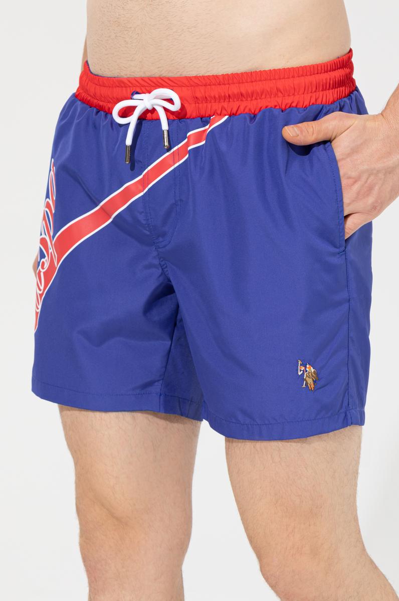 Erkek Mavi Deniz Şortu