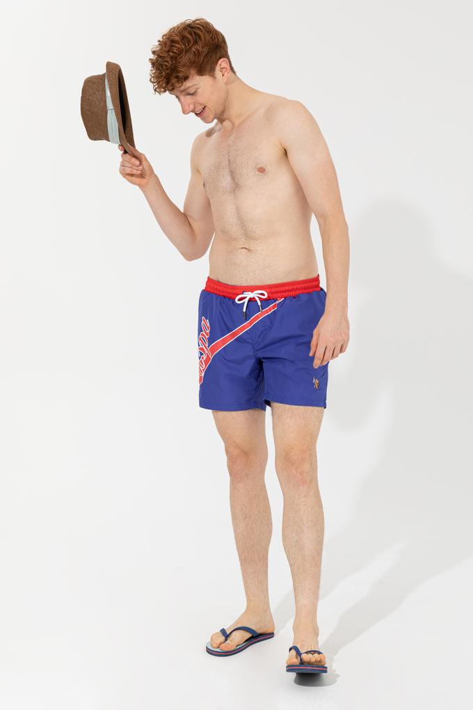 Erkek Mavi Deniz Şortu