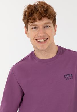 Erkek Menekşe Basic Sweatshirt - 50257281129