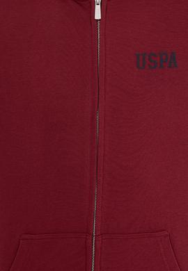 Erkek Vişne Kapüşonlu Örme Hırka - 50257142038