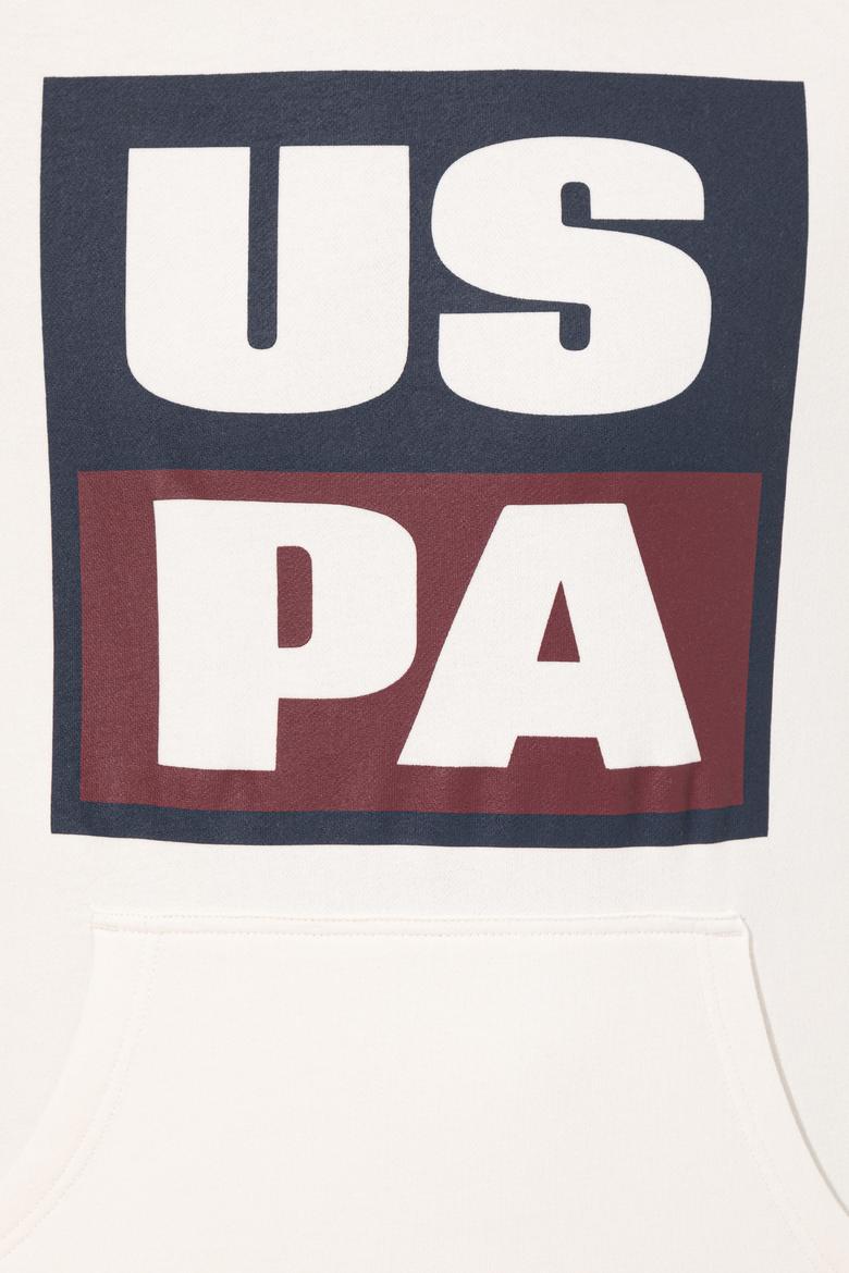 Erkek Ekru Kapüşonlu Sweatshirt - 50257482035