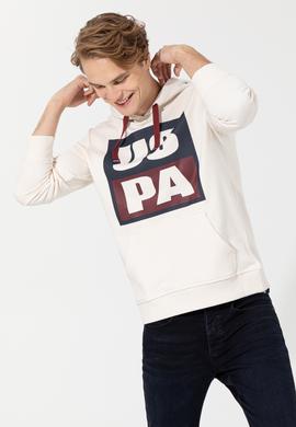 Erkek Ekru Kapüşonlu Sweatshirt - 50257482035