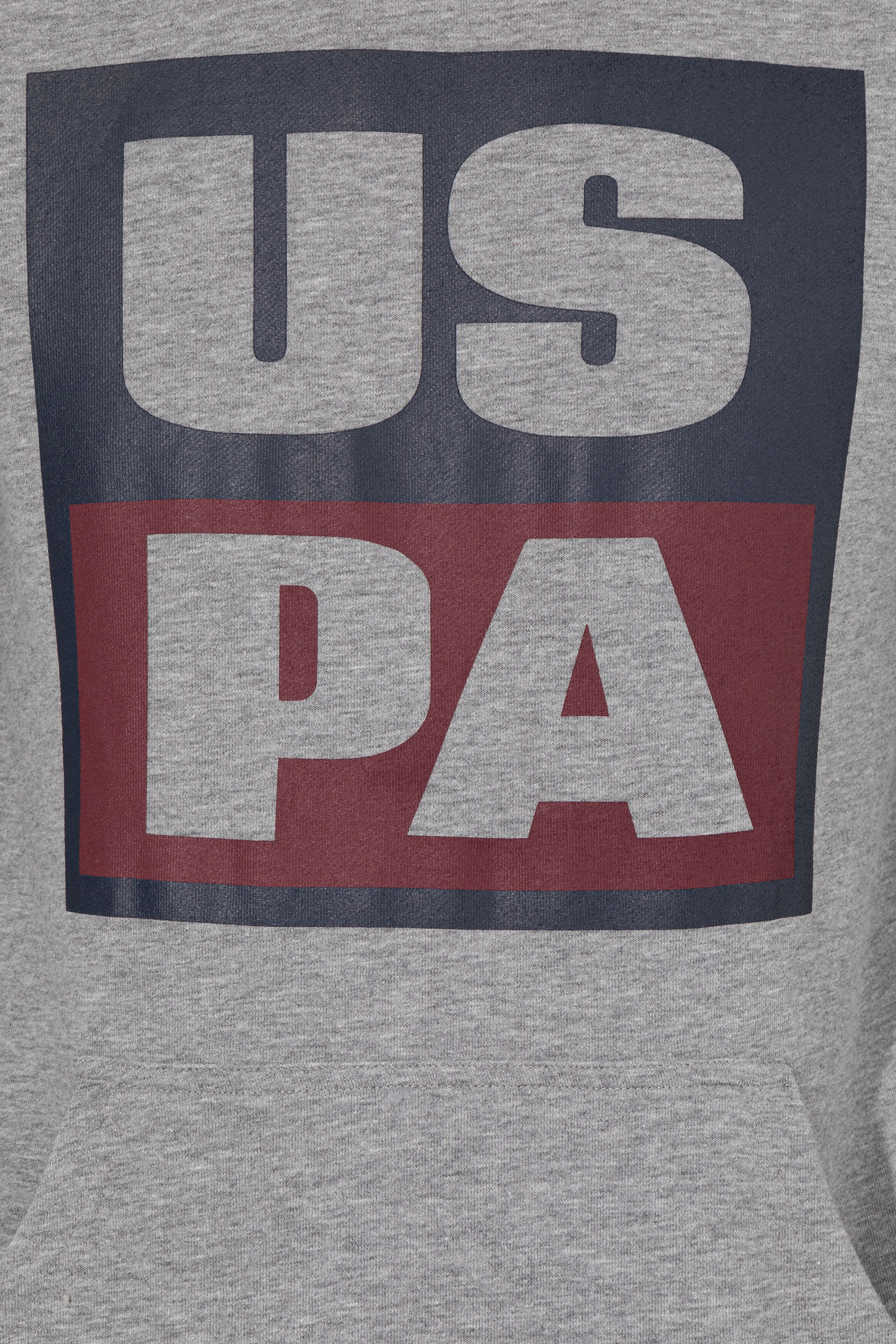 Erkek Gri Melanj Kapüşonlu Sweatshirt