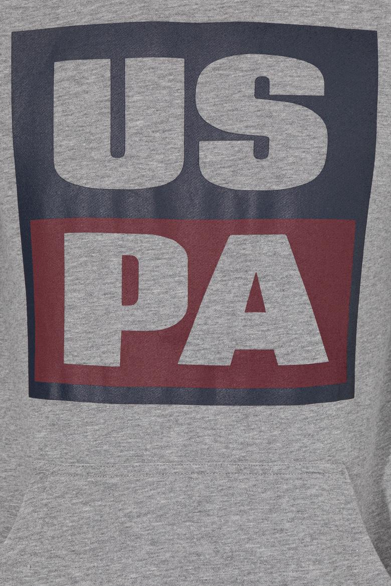 Erkek Gri Melanj Kapüşonlu Sweatshirt - 50257482045