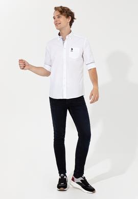 Erkek Beyaz Uzun Kollu Gömlek - 50257151006