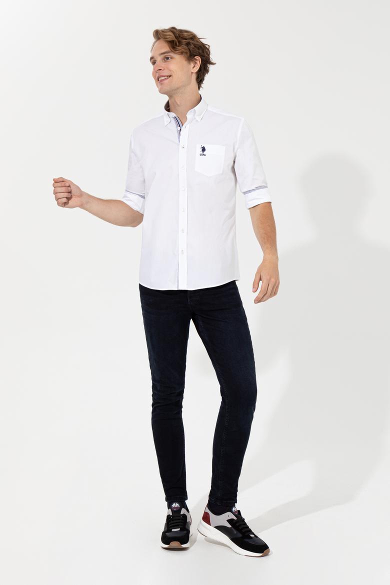 Erkek Beyaz Uzun Kollu Gömlek - 50257151006
