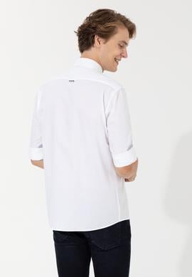 Erkek Beyaz Uzun Kollu Gömlek - 50257151006