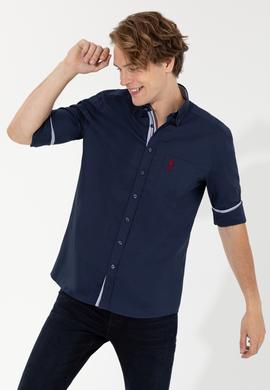 Erkek Lacivert Uzun Kollu Gömlek - 50257151016