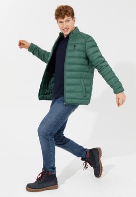 Erkek Yeşil Mont - 50255687034