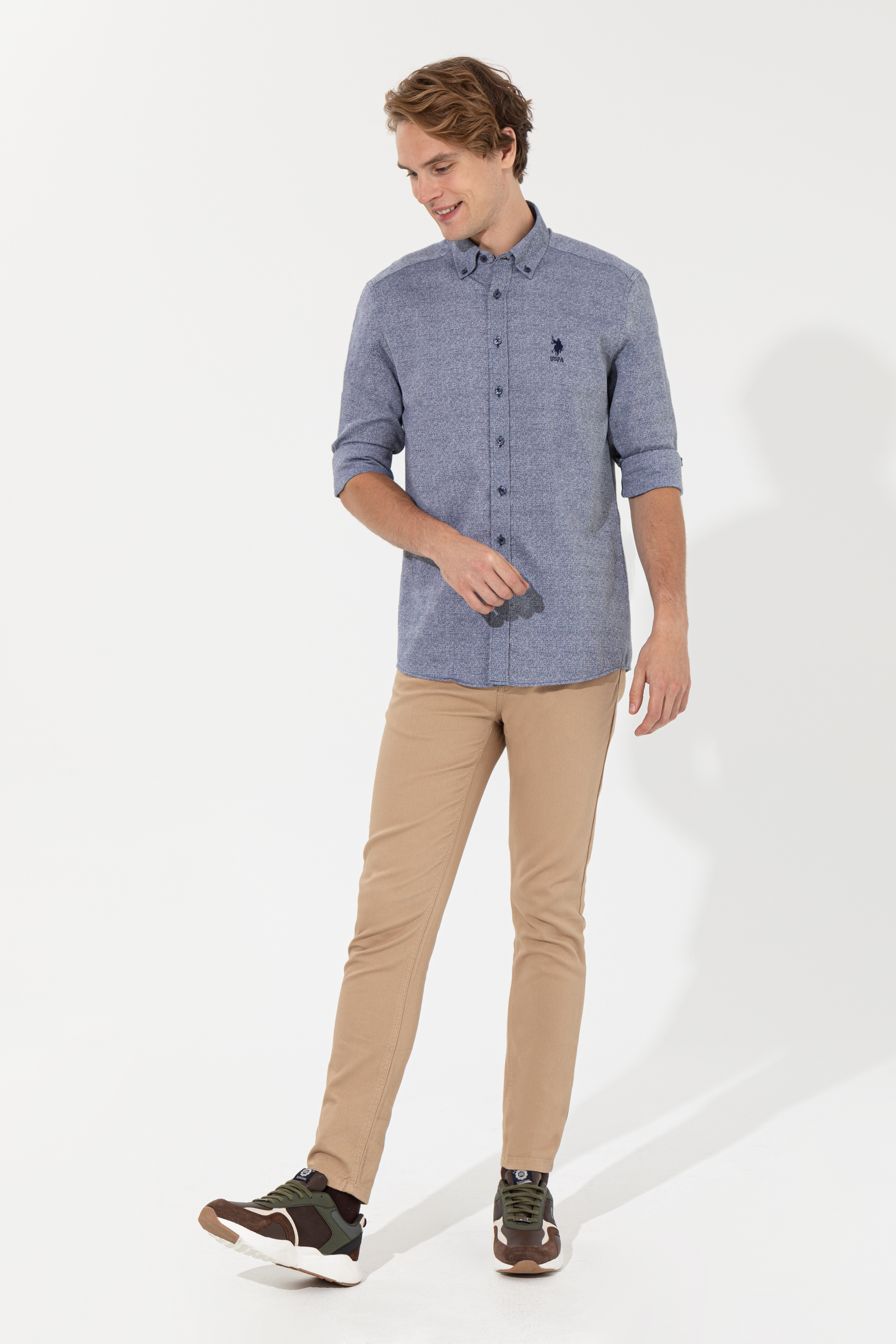 Erkek Camel Chinos