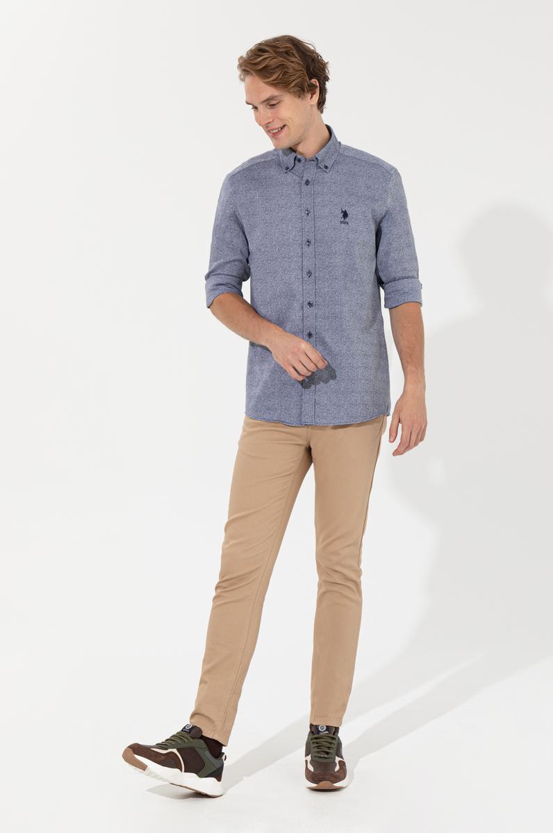 Erkek Camel Kanvas Pantolon