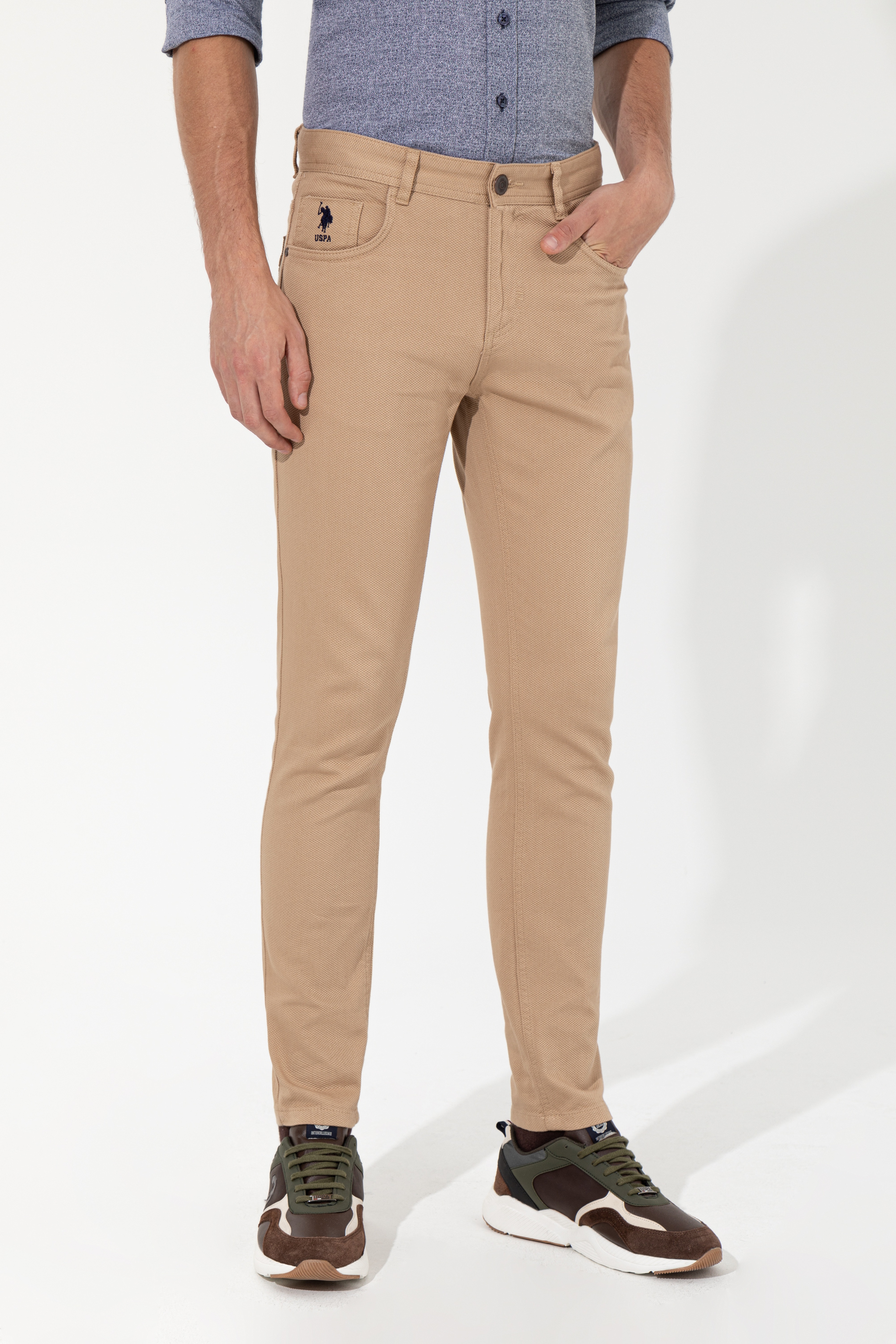 Erkek Camel Chinos - Image 2
