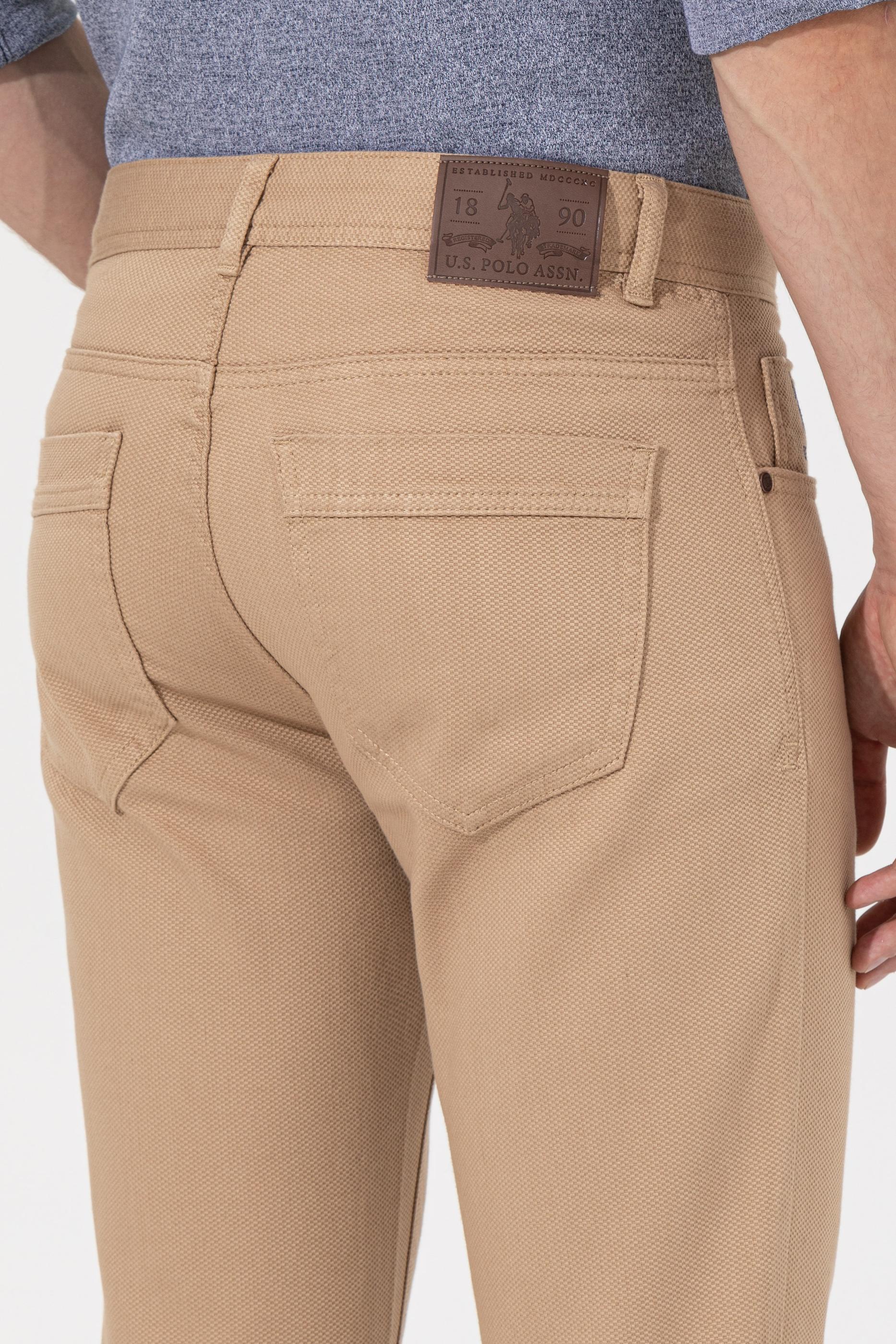 Erkek Camel Kanvas Pantolon