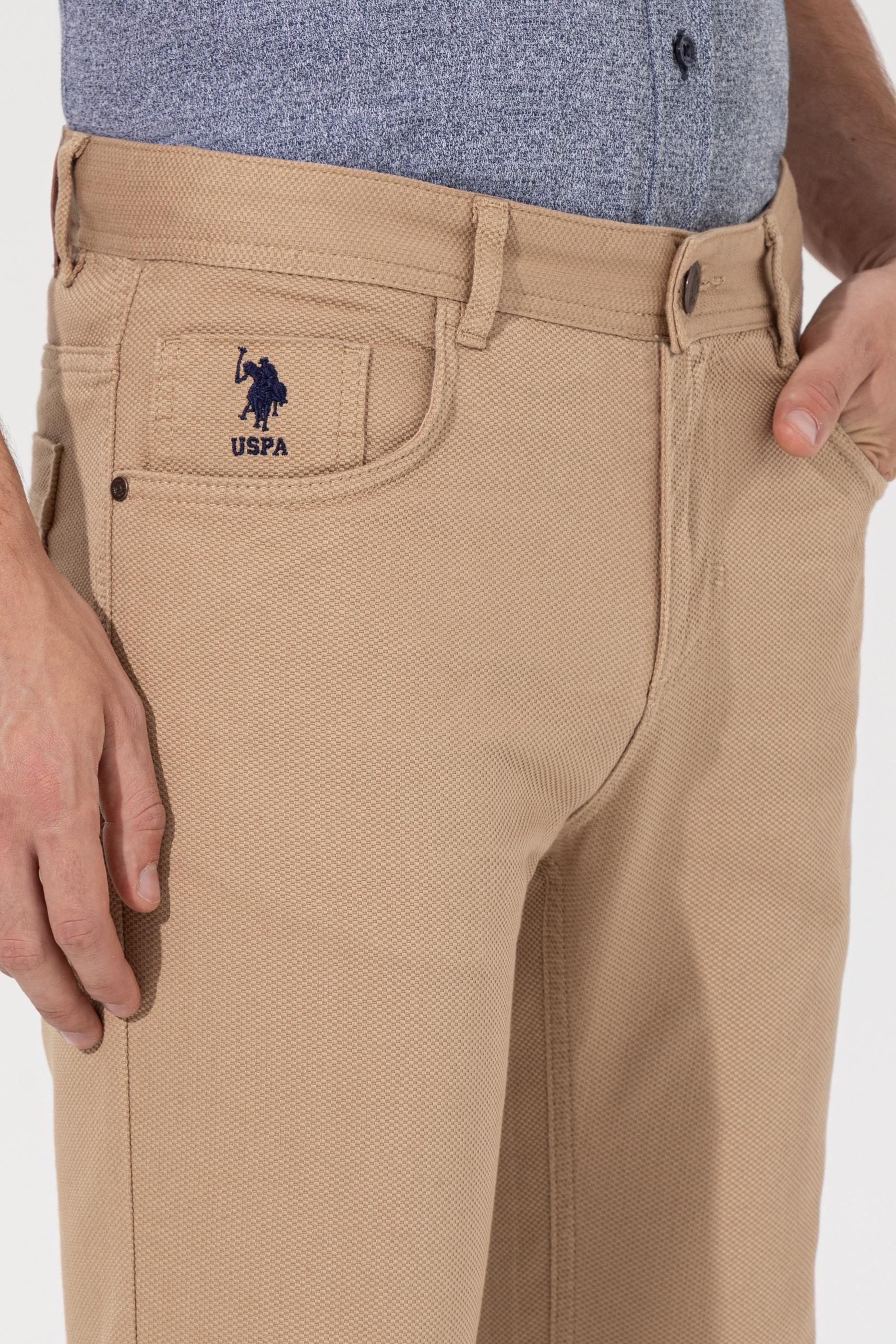 Erkek Camel Kanvas Pantolon