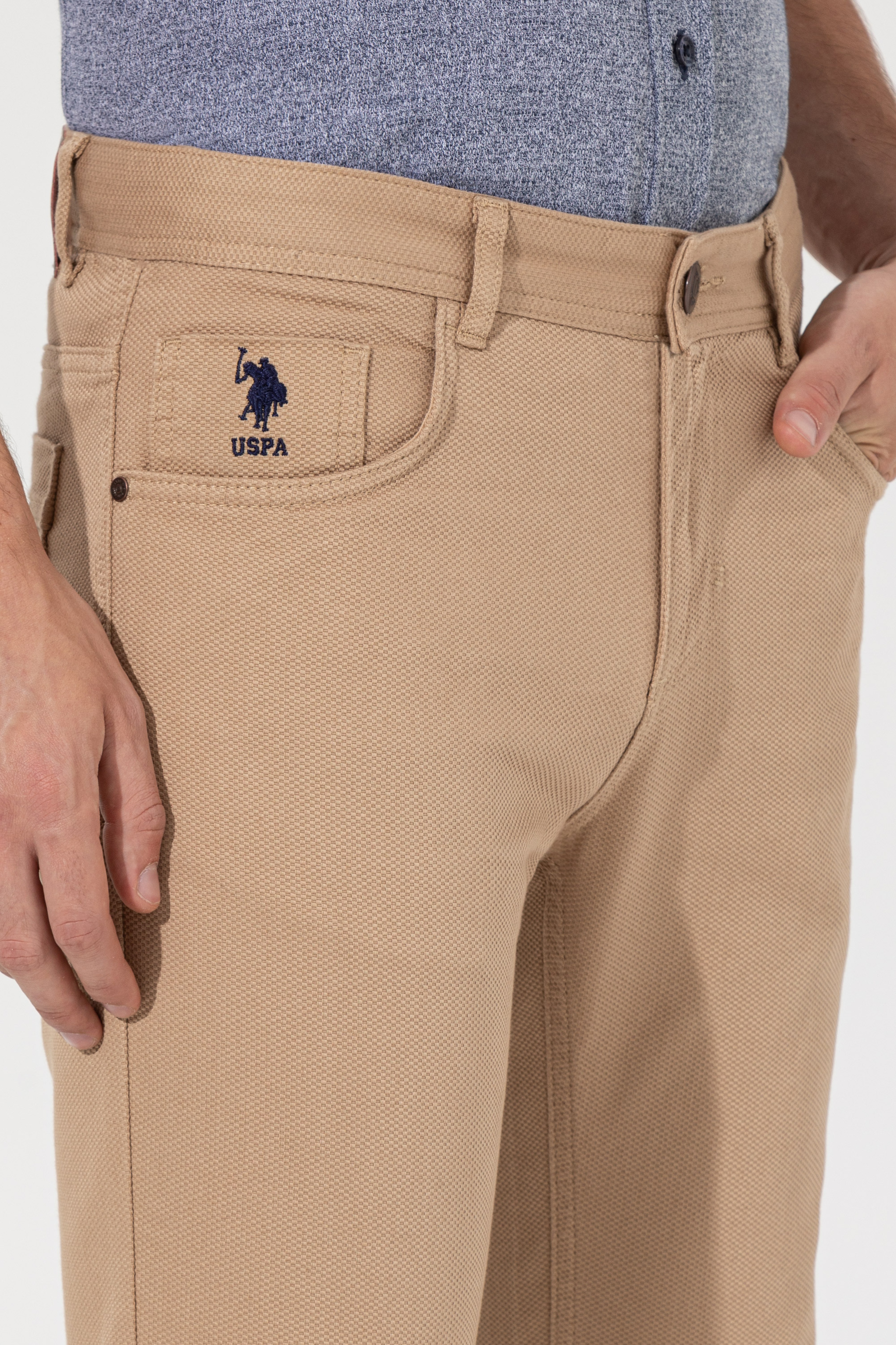 Erkek Camel Chinos - Image 5