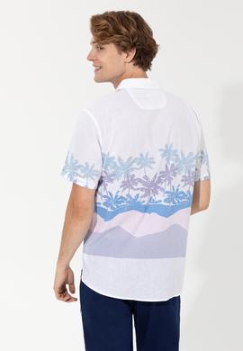 Erkek Mavi Kısa Kollu Gömlek - 50246762001