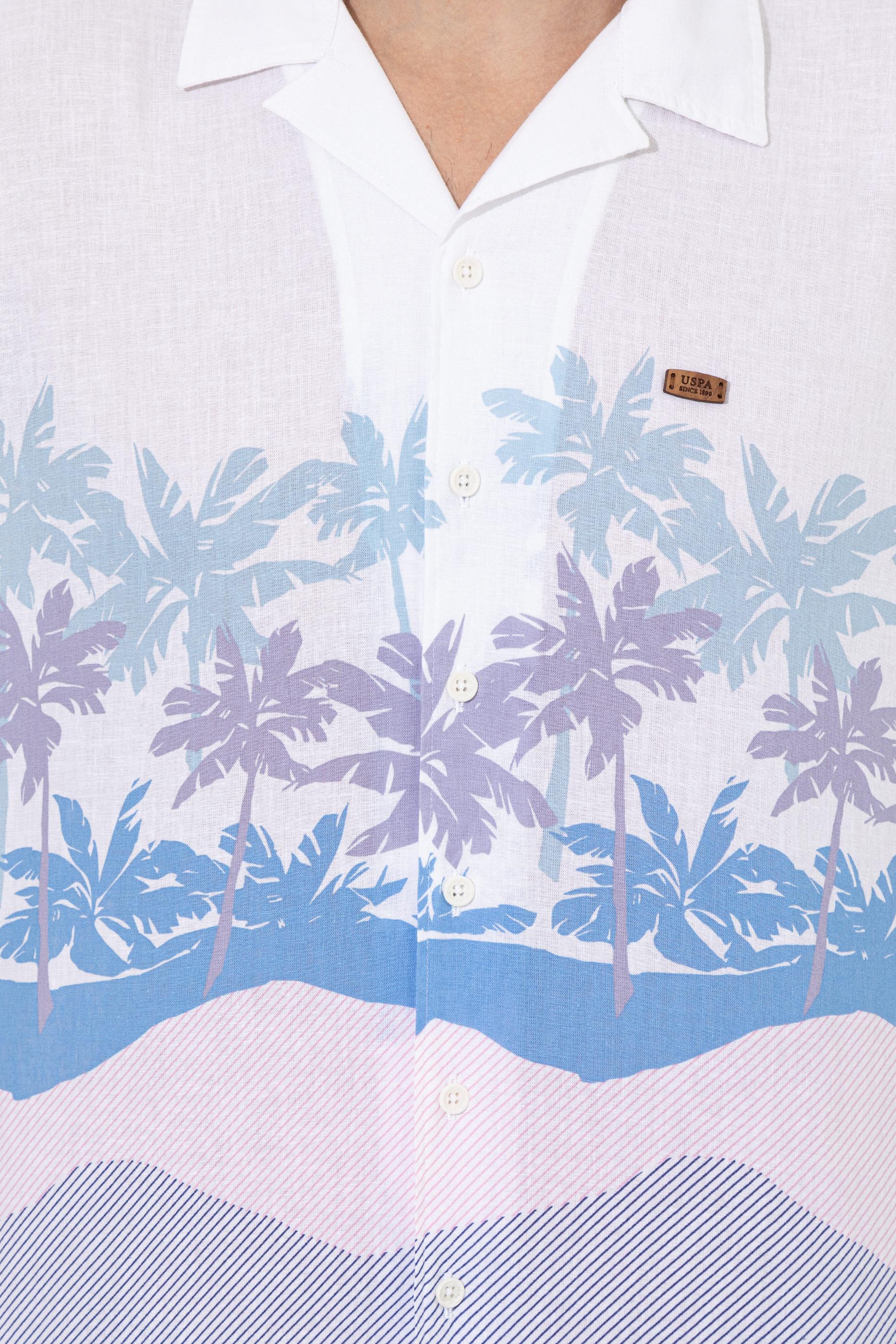 Erkek Mavi Kısa Kollu Gömlek