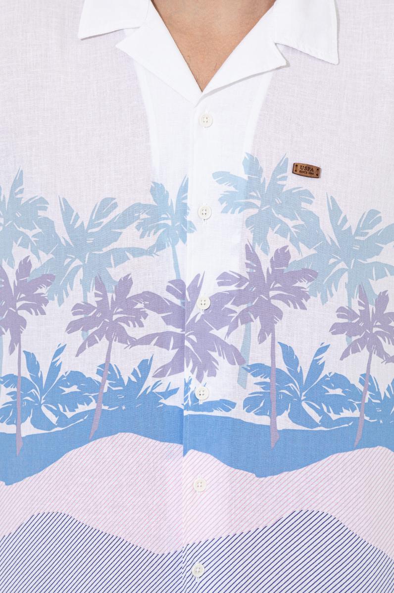 Erkek Mavi Kısa Kollu Gömlek