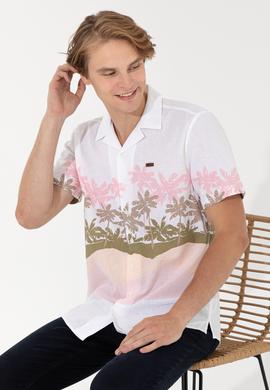 Erkek Somon Kısa Kollu Gömlek - 50246762011