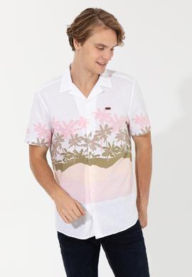 Erkek Somon Kısa Kollu Gömlek - 50246762011