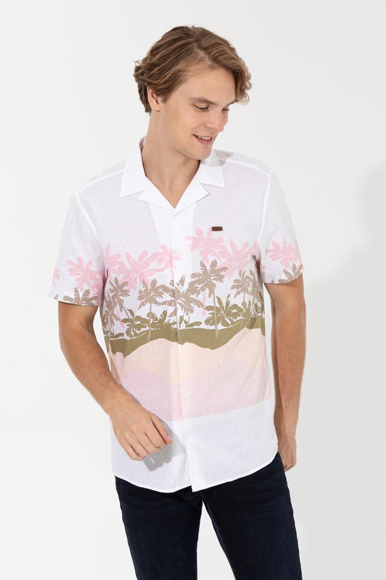 Erkek Somon Kısa Kollu Gömlek - 50246762011