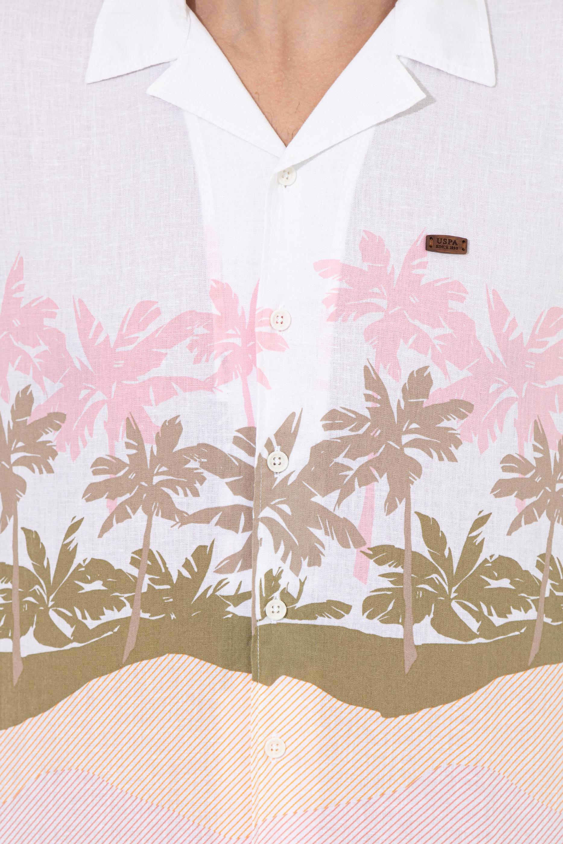 Erkek Somon Kısa Kollu Gömlek