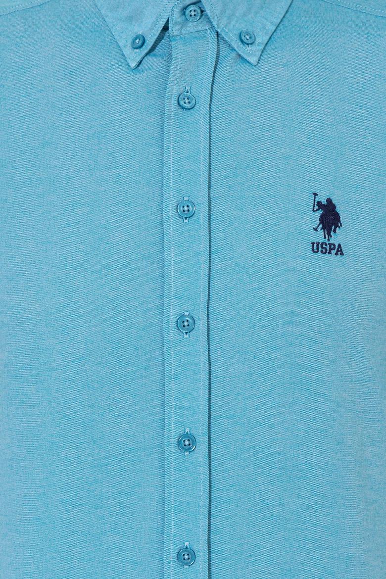 Erkek Petrol Uzun Kollu Basic Gömlek - 50262534030