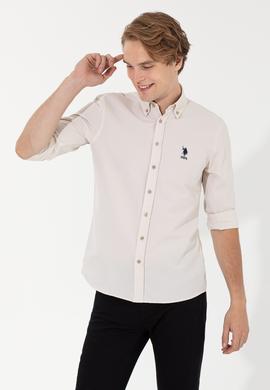 Erkek Taş Uzun Kollu Basic Gömlek - 50262534062