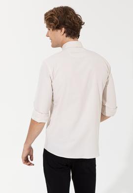 Erkek Taş Uzun Kollu Basic Gömlek - 50262534062