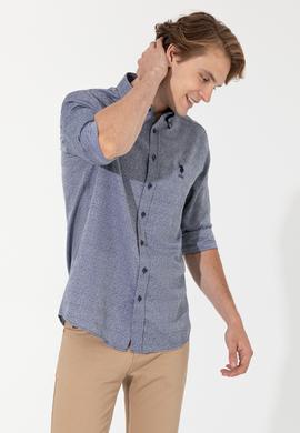 Erkek Lacivert Uzun Kollu Gömlek - 50256405001