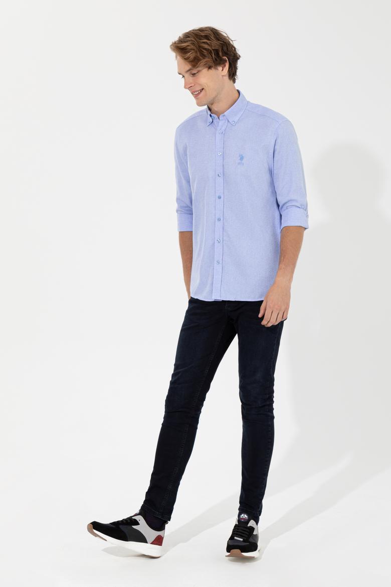 Erkek Mavi Uzun Kollu Gömlek - 50256405018