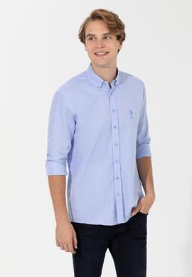 Erkek Mavi Uzun Kollu Gömlek - 50256405018