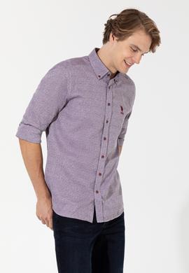 Erkek Vişne Uzun Kollu Gömlek - 50256405036