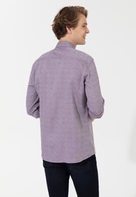 Erkek Vişne Uzun Kollu Gömlek - 50256405036