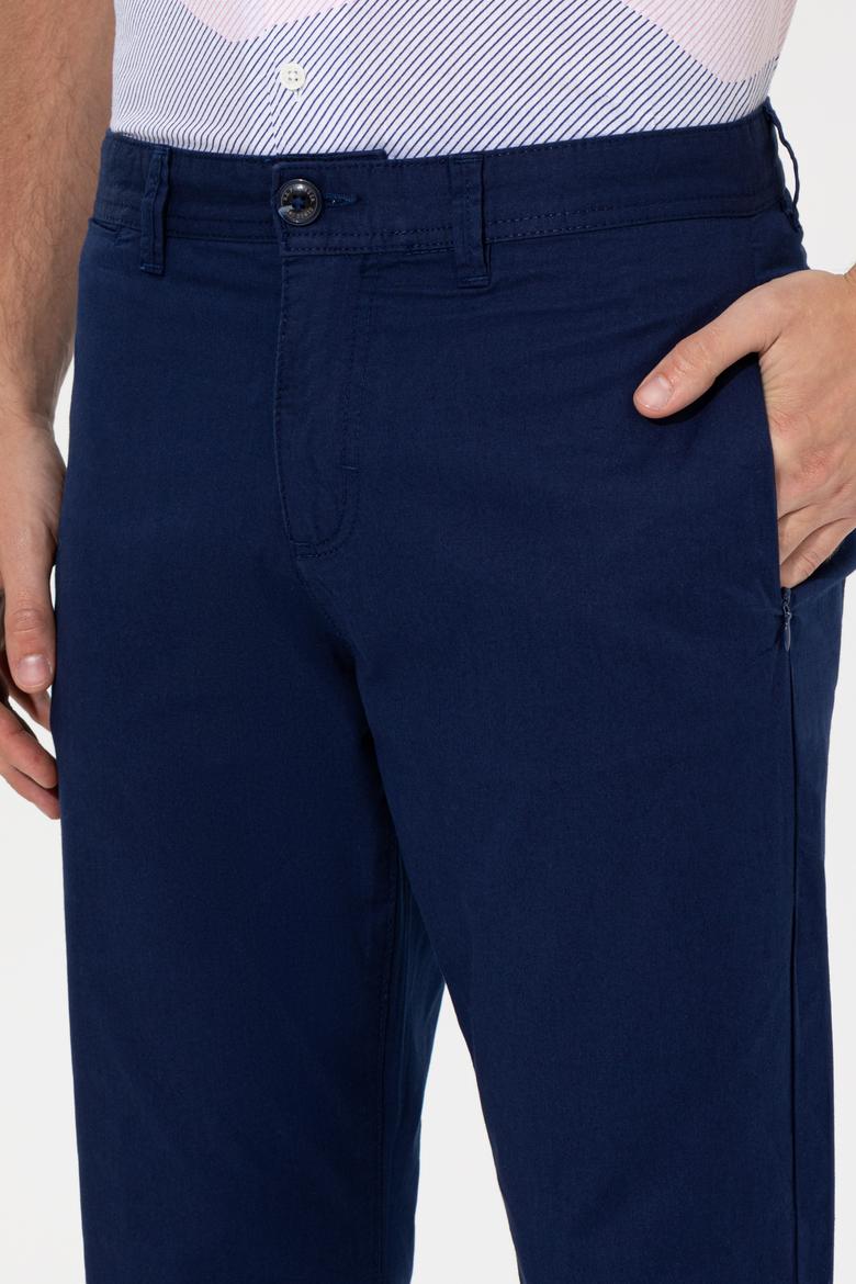 Erkek Lacivert Kanvas Pantolon - 50249843006