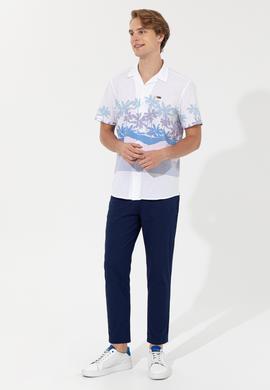 Erkek Lacivert Kanvas Pantolon - 50249843006