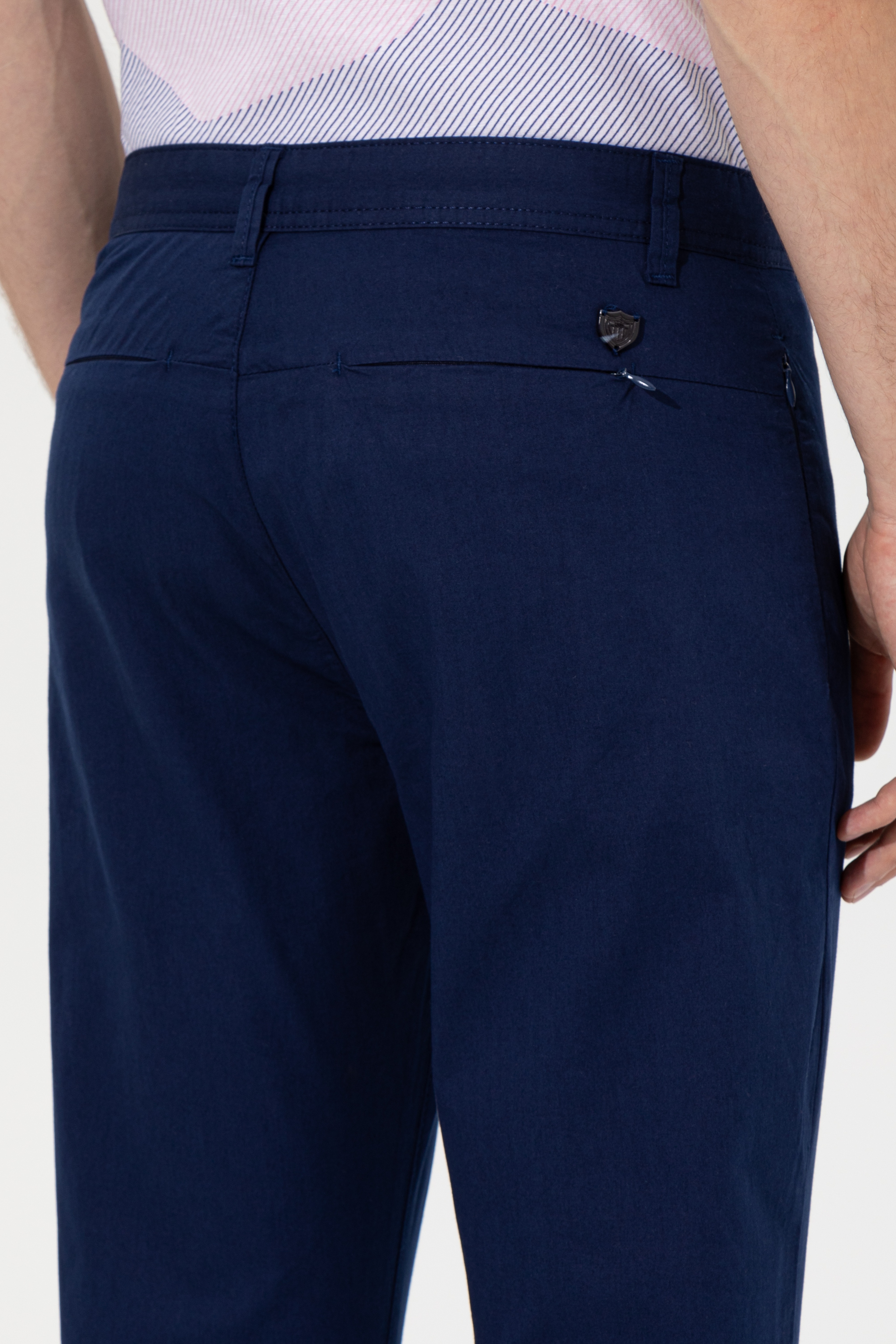 Erkek Carrot Fit Lacivert Kanvas Pantolon - Image 7