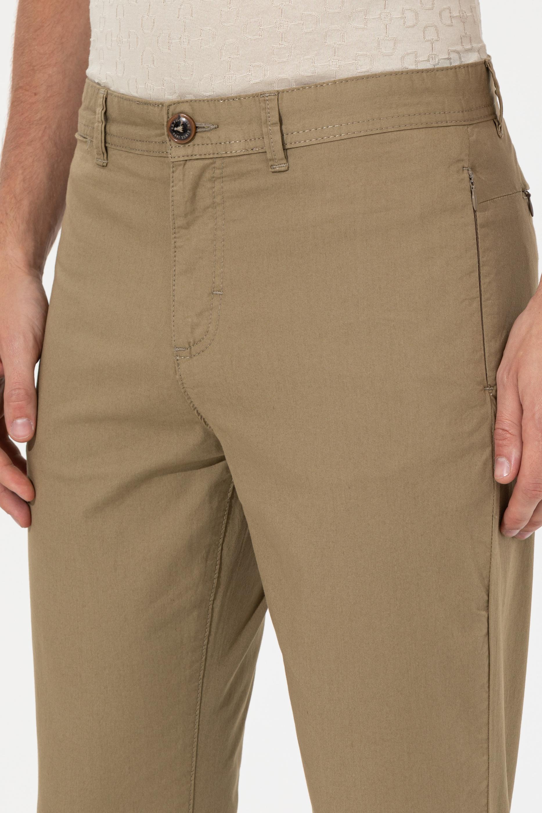 Erkek Koyu Haki Kanvas Pantolon