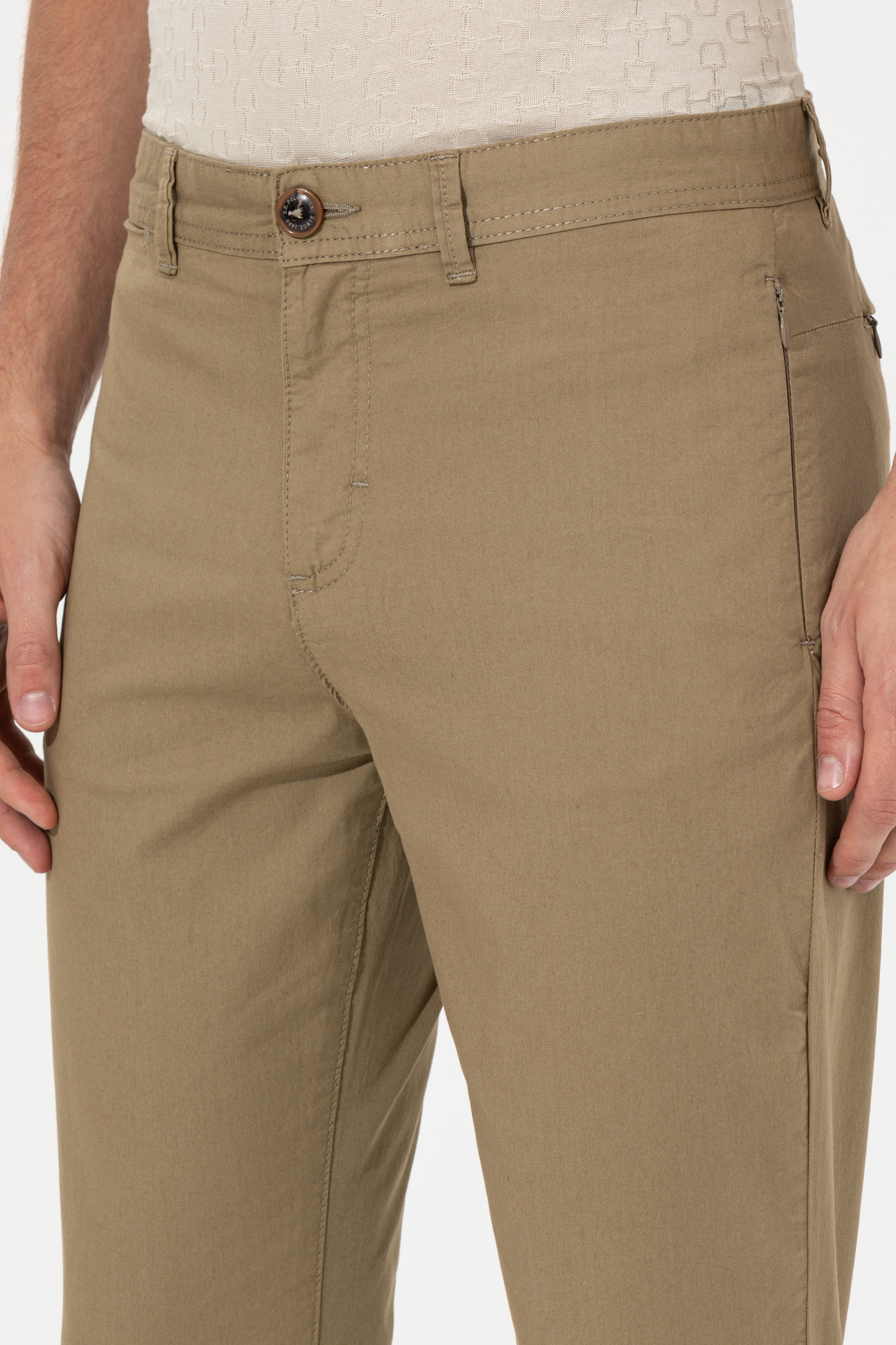 Erkek Carrot Fit Koyu Haki Kanvas Pantolon - Image 6