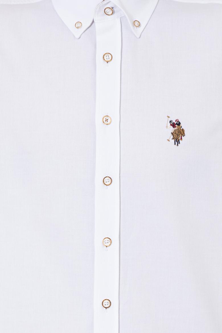 Erkek Beyaz Uzun Kollu Gömlek - 50253404025