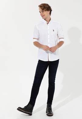 Erkek Beyaz Uzun Kollu Gömlek - 50253404025