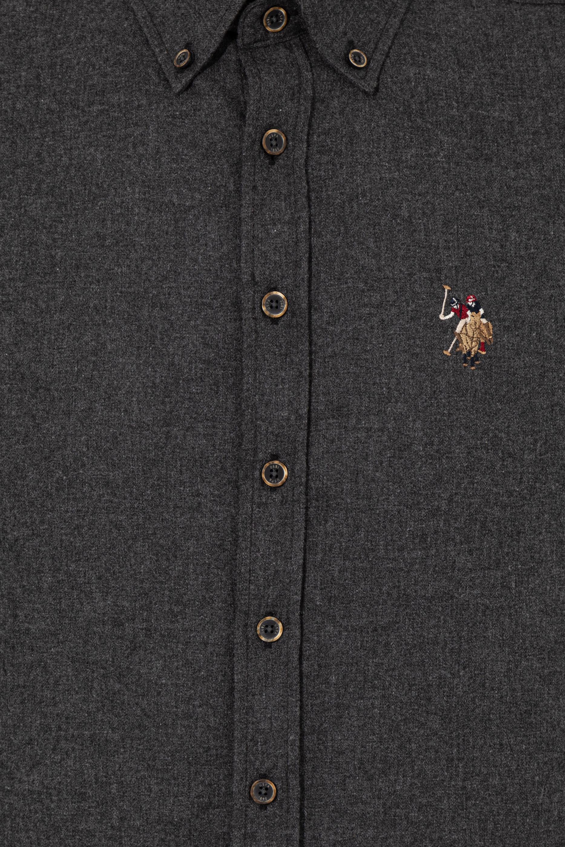 Erkek Siyah Uzun Kollu Basic Gömlek