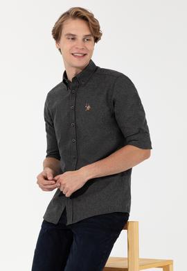 Erkek Siyah Uzun Kollu Basic Gömlek - 50256275083